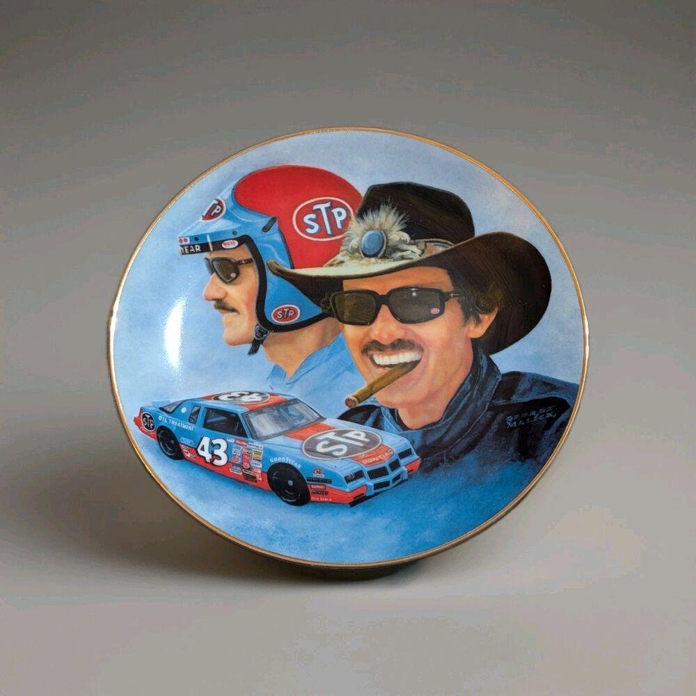Vintage 1986 Richard Petty NASCAR Collector Plate Low No 736 Super Stars Series - Picture 1 of 3